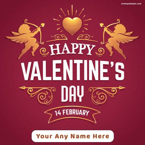 Valentines Day Wishes Partner Name Write Create Card Online