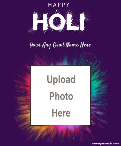 Custom Photo Add Holi Festival 2024 Best Profile Pictures Create Free