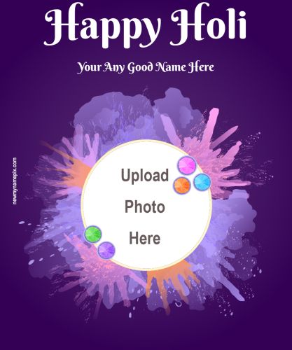 Create Name With Photo Images Holi Celebrate 2024 Download