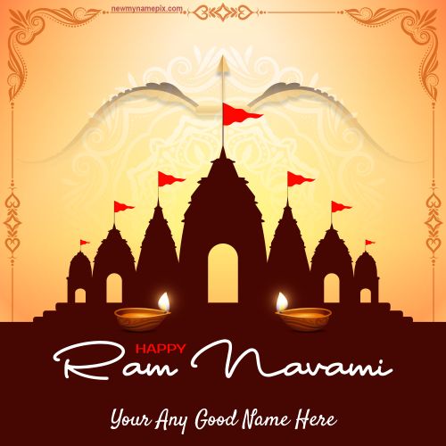 Name Wishes Happy Ram Navami 2024 Images Customized Edit