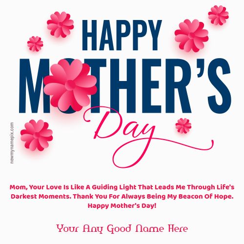 Beautiful Happy Mother’s Day Greeting With Name Pictures
