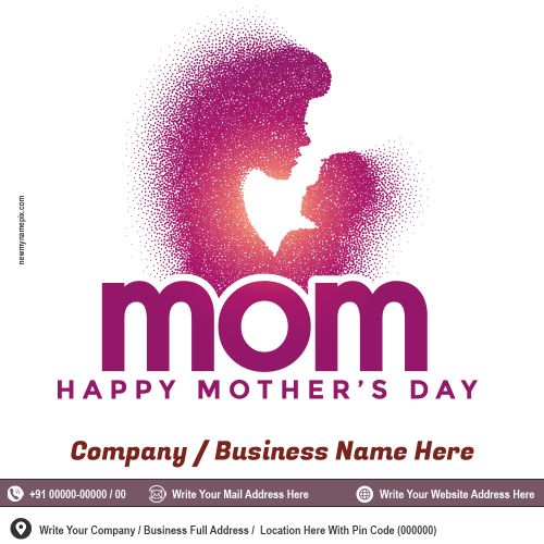 Customized Name & Details Mother’s Day Photo Create Business