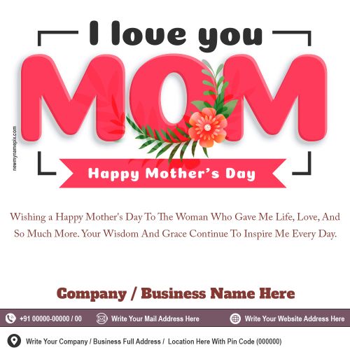 Online Happy Mother’s Day Professional Company Card Free