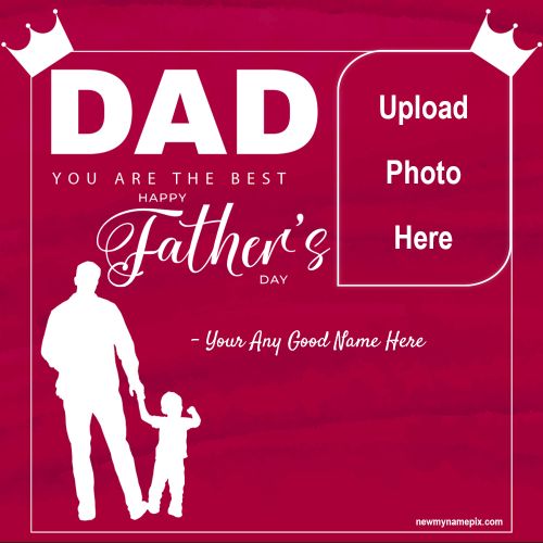 Create Custom Name With Photo 2024 Father’s Day Frame
