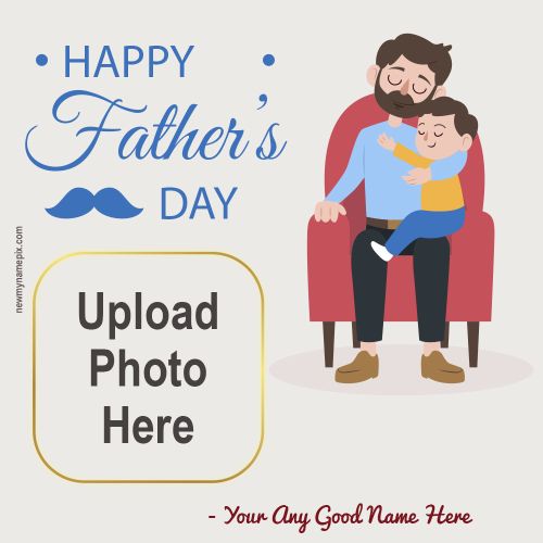 Father’s Day Wishes Design Photo With Name Card Maker