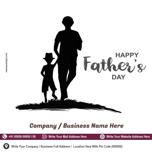Father’s Day Wishes Business Template Create Customized
