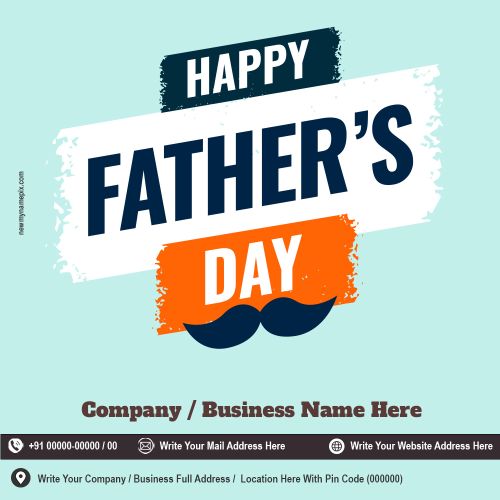 Free Creative Company Details Editable Father’s Day Images