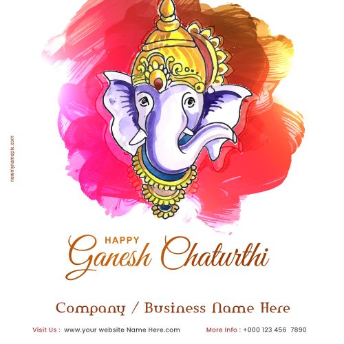 Free Ganesh Chaturthi Design Template Business Edit Customize Option