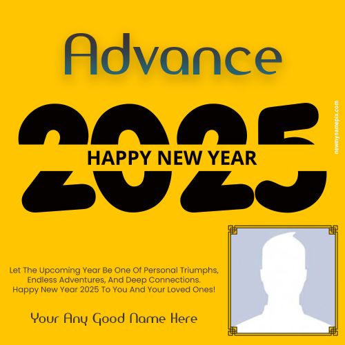 Advanced 2025 Happy New Year Photo Adding Frame Create Free