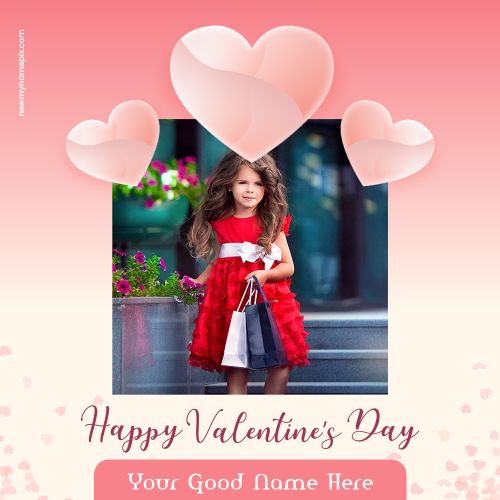 Valentines Day Wishes Name With Photo Card Maker 2025 Free