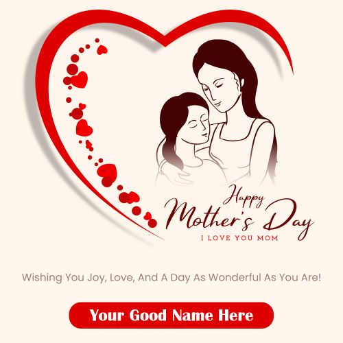 Mothers Day Greeting Template Create Your Name Card Free