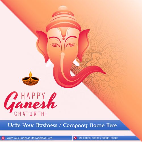 Ganesh Chaturthi Wishes Business Marketing Image Create Online Free