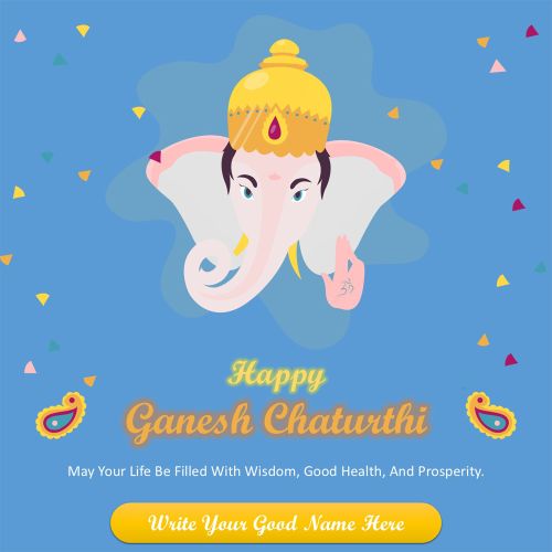 Happy Ganesh Chaturthi Post Create Your Custom Text Printable Card Free