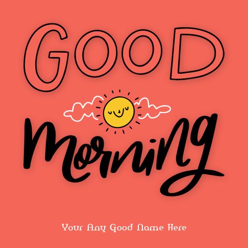 Good Morning Post Your Name Printed Template Download Free