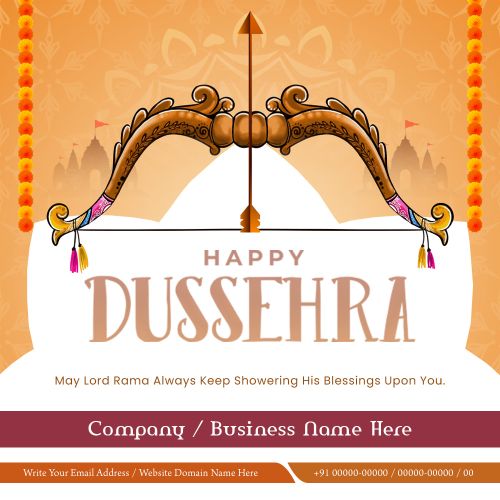 Business Professional Happy Dussehra Festival 2025 Template Create Customize Free