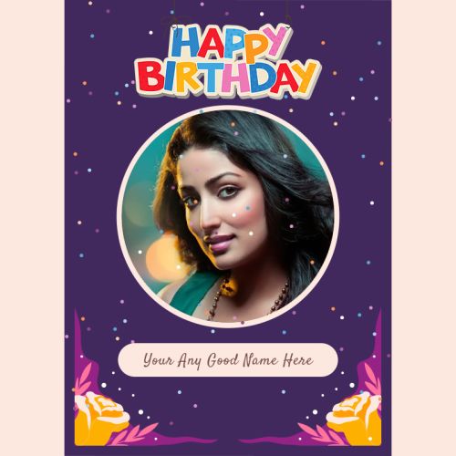 Birthday Celebrate Design Frame Custom Editing Template Free Download