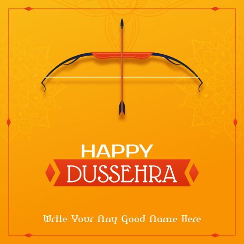 Custom Text Create Happy Dussehra Photo Maker Tools Template Free