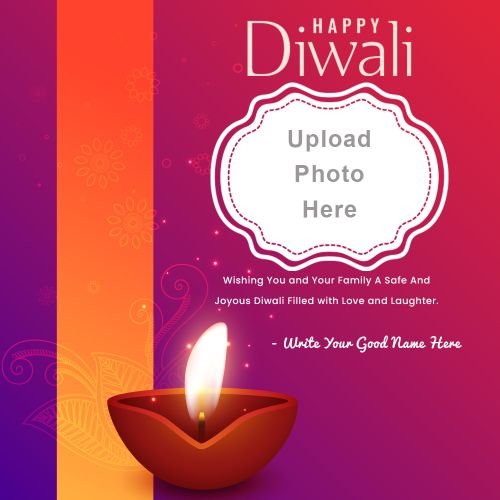 Create Free Diwali Template 2025 Wishes Frame Your Name With Photo Editing
