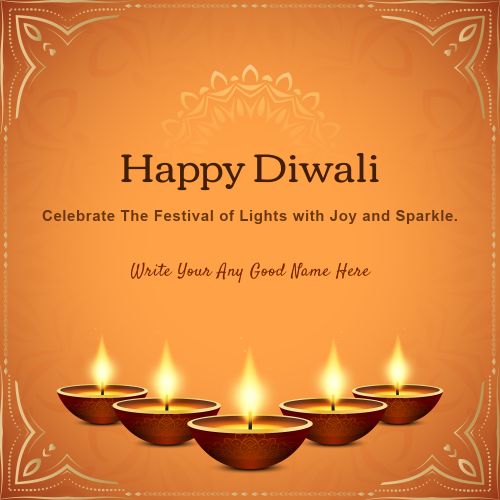 2025 Free Editing Greeting Card Tools Happy Diwali Photo Create Customized
