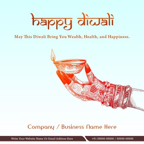 Diwali Template 2025 Business / Brand Marketing Promote Card Online Create