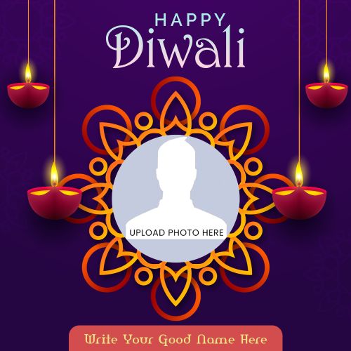 Best Diwali Wishes 2025 Post Create Custom Name And Photo Add Template