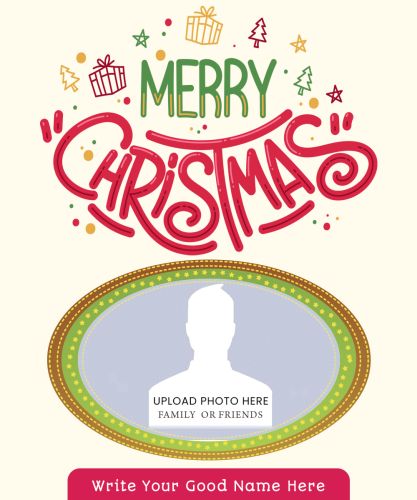 Beautiful Christmas Post Create Custom Name Text With Photo Frame Download