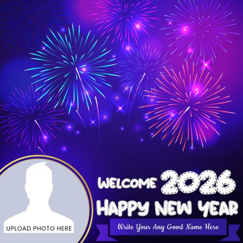 New Year Eve Frame 2026 Fireworks Celebration Post Download Free